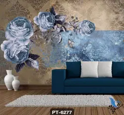 پوستر دیواری طرح گل سه بعدی کد PT6277