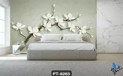 پوستر دیواری طرح گل شکوفه کد PT6263