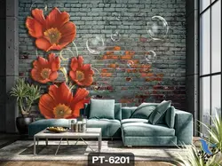 پوستر دیواری طرح گل کد PT-6201