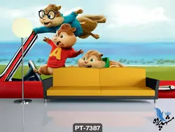 پوستر دیواری کودک طرح کارتن آلوین کد PT-7387