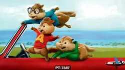 پوستر دیواری کودک طرح کارتن آلوین کد PT-7387