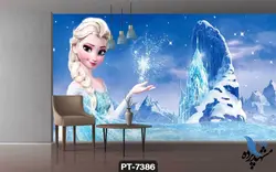 پوستر دیواری کودک طرح کارتن یخ زده کد PT-7386