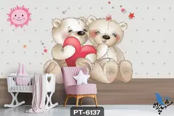 پوستر دیواری کودک طرح خرس کد PT-6137