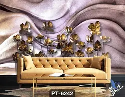 پوستر دیواری طرح گل سه بعدی کد PT6242