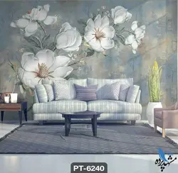 پوستر دیواری طرح گل سه بعدی کد PT6240
