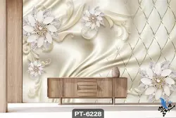 پوستر دیواری طرح گل سه بعدی کد PT6228