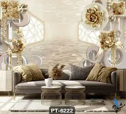 پوستر دیواری طرح گل سه بعدی کد PT6222