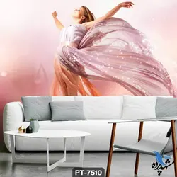 پوستر دیواری طرح چهره زن کد PT-7510