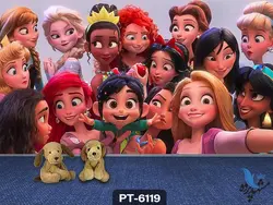 پوستر دیواری کودک طرح چهره های کارتونی کد PT-6119