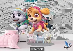 پوستر دیواری کودک طرح سگ کد PT-6108