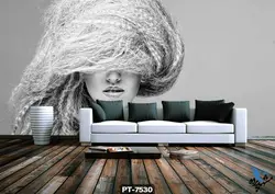 پوستر دیواری طرح چهره زن کد PT-7530