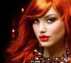 پوستر دیواری طرح چهره زن با موی مش کد PT7488