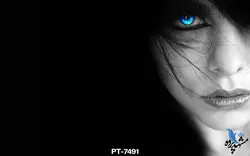 پوستر دیواری طرح چهره زن چشم آبی کد PT7482