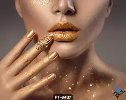 پوستر دیواری طرح چهره زن برنزه کد PT7437