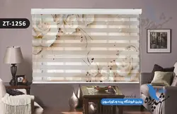 پرده زبرا تصویری چاپی طرح سه بعدی گل رز کد ZT1256