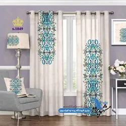 پرده پانچ اسلیمی طرح پیچک کد s-1049