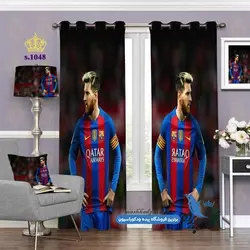 پرده پانچ ورزشی طرح لیونل مسی کد s-1048