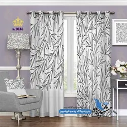 پرده پانچ فانتزی طرح شاخ و برگ درخت کد s-1036