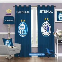 پرده پانچ ورزشی طرح لوگو استقلال کد S6693