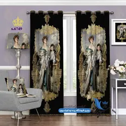 پرده پانچ کلاسیک طرح عکس کلاسیک کد s-6749