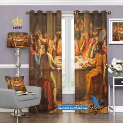 پرده پانچ کلاسیک طرح نقاشی کلاسیک کد s-6985