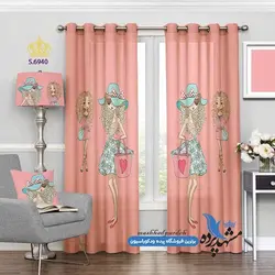 پرده پانچ دخترانه طرح فشن کد s-6940