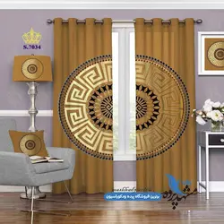 پرده پانچ پذیرایی طرح باستانی کد s-7034