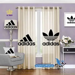 پرده پانچ مدرن طرح لوگو برند آدیداس کد s-7035