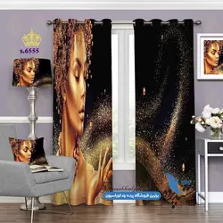 پرده پانچ چهره طرح نیم رخ کد s-6555