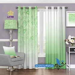 پرده پانچ اسلیمی طرح بته جقه زمینه رنگی کد s-5780