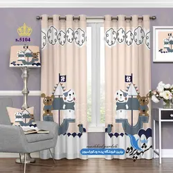 پرده پانچ کودکانه طرح دزدان دریایی کد s-5104