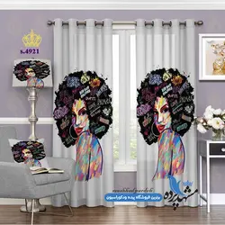 پرده پانچ دخترانه طرح مفهومی کد s-4921