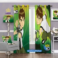 پرده پانچ کودکانه طرح بن تن کد s-4328