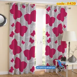 پرده پانچ اسپرت طرح پروانه کد p-439