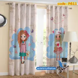 پرده پانچ فانتزی طرح دخترانه کد p-611
