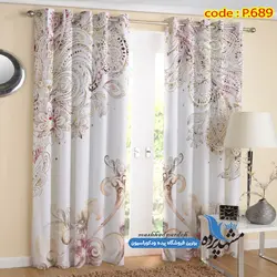 پرده پانچ پذیرایی طرح بته کد p-689