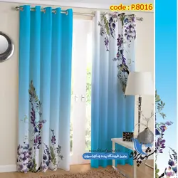 پرده پانچ طرح گلدار کد p-8016