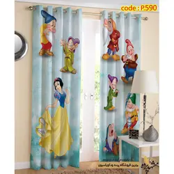 پرده تصویری پانچ کودک طرح سفید برفی و هفت کوتوله کد P590