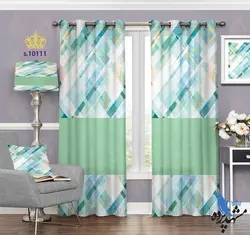 پرده پانچ فانتزی طرح تلفیقی ساده و درهم کد S10111