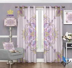 پرده پانچ اسلیمی طرح برگ کد S10109