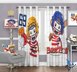 پرده پانچ کودک طرح میمون های بیسبالیست کد S9910