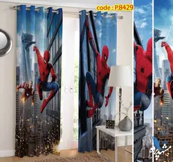 پرده پانچ کودک طرح مرد عنکبوتی کد p-8429