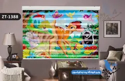 پرده زبرا تصویری چاپی طرح کودکانه بامبی کد ZT1388