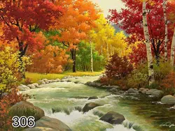 پرده شید رول تصویری طرح طبیعت کد 306