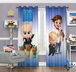 پرده پانچ کودک طرح کارتون بچه رئیس کد S9205