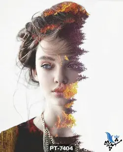 پوستر دیواری طرح چهره دختر نوجوان کد PT-7404