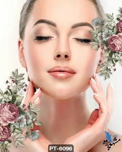 پوستر دیواری طرح چهره زن میکاپ کد PT-6096