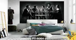 پوستر دیواری طرح چهره زنان سیاه سفید کد PT-6064