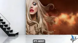 پوستر دیواری طرح چهره زن کد PT-6057