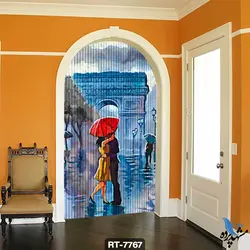 پرده شرشره تصویری طرح فانتزی عاشقانه RT7767